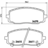 Image de 4 plaquettes de frein brembo p 30 032