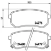 Image de 4 plaquettes de frein brembo p 30 033