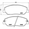 Image de 4 plaquettes de frein brembo p 30 036