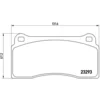 Image de 4 plaquettes de frein brembo p 36 018