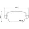 Image de 4 plaquettes de frein brembo p 44 016