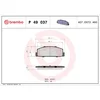 Image de 4 plaquettes de frein brembo p 49 037