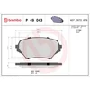 Image de 4 plaquettes de frein brembo p 49 043