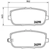 Image de 4 plaquettes de frein brembo p 49 044
