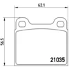 Image de 4 plaquettes de frein brembo p 50 066