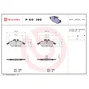Image de 4 plaquettes de frein brembo p 50 080