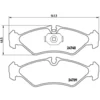 Image de 4 plaquettes de frein brembo p 50 081