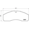 Image de 4 plaquettes de frein brembo p 50 083