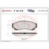 Image de 4 plaquettes de frein brembo p 52 019