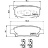 Image de 4 plaquettes de frein brembo p 54 034