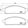 Image de 4 plaquettes de frein brembo p 54 038