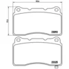 Image de 4 plaquettes de frein brembo p 54 039