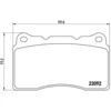 Image de 4 plaquettes de frein brembo p 54 040