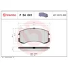 Image de 4 plaquettes de frein brembo p 54 041