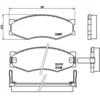 Image de 4 plaquettes de frein brembo p 56 056