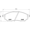 Image de 4 plaquettes de frein brembo p 56 058