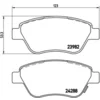 Image de 4 plaquettes de frein brembo p 59 051