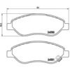 Image de 4 plaquettes de frein brembo p 59 053