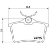 Image de 4 plaquettes de frein brembo p 61 084