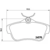 Image de 4 plaquettes de frein brembo p 61 095