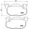 Image de 4 plaquettes de frein brembo p 61 097