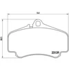 Image de 4 plaquettes de frein brembo p 65 011