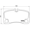 Image de 4 plaquettes de frein brembo p 65 013