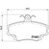 Image de 4 plaquettes de frein brembo p 68 038