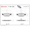 Image de 4 plaquettes de frein brembo p 68 039
