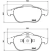 Image de 4 plaquettes de frein brembo p 68 040