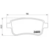 Image de 4 plaquettes de frein brembo p 68 041