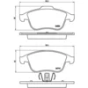 Image de 4 plaquettes de frein brembo p 68 047