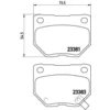 Image de 4 plaquettes de frein brembo p 78 016