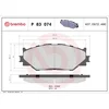 Image de 4 plaquettes de frein brembo p 83 074