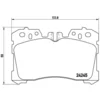 Image de 4 plaquettes de frein brembo p 83 075