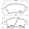 Image de 4 plaquettes de frein brembo p 83 079