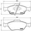 Image de 4 plaquettes de frein brembo p 83 085
