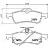 Image de 4 plaquettes de frein brembo p 83 087