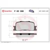 Image de 4 plaquettes de frein brembo p 83 088