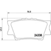 Image de 4 plaquettes de frein brembo p 83 089