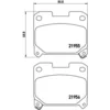 Image de 4 plaquettes de frein brembo p 83 091