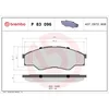 Image de 4 plaquettes de frein brembo p 83 096