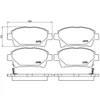 Image de 4 plaquettes de frein brembo p 83 097
