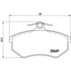 Image de 4 plaquettes de frein brembo p 85 092