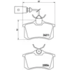 Image de 4 plaquettes de frein brembo p 85 101