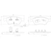 Image de 4 plaquettes de frein brembo p 85 102