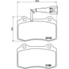 Image de 4 plaquettes de frein brembo p 85 104