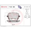 Image de 4 plaquettes de frein brembo p 85 109