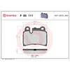 Image de 4 plaquettes de frein brembo p 85 111