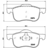 Image de 4 plaquettes de frein brembo p 86 020